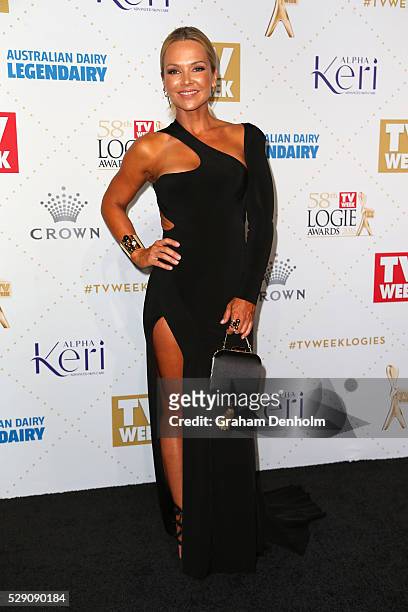 Carla Bonner arrives at the 58th Annual Logie Awards at Crown Palladium on May 8, 2016 in Melbourne, Australia.