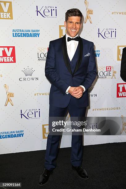 Osher Gnsberg arrives at the 58th Annual Logie Awards at Crown Palladium on May 8, 2016 in Melbourne, Australia.