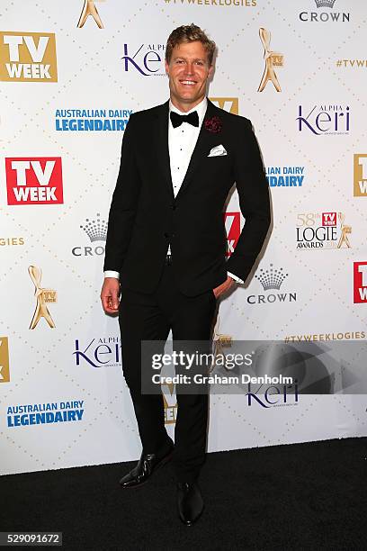 Chris Brown arrives at the 58th Annual Logie Awards at Crown Palladium on May 8, 2016 in Melbourne, Australia.