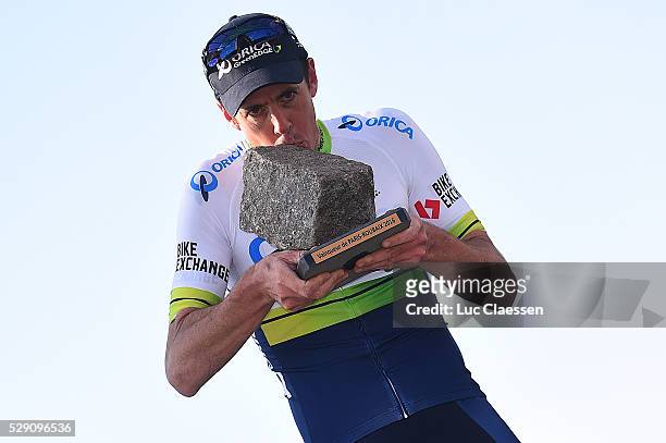 114th Paris - Roubaix 2016 Podium / HAYMAN Matthew / Celebration Joie Vreugde / Compiegne - Roubaix / Parijs PR / Tim De WaeleLC/Tim De Waele/Corbis...