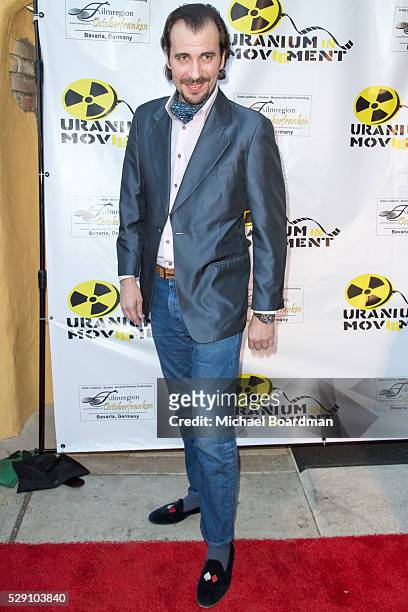 Patrick Lorcy attends the Atomic Age Cinema Fest premiere of "The Man Who Saved The World" at Raleigh Studios on April 27, 2016 in Los Angeles,...