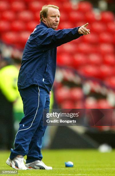 Qualifikation 2004, Glasgow; Schottland - Island ; Trainer Berti VOGTS/SCO