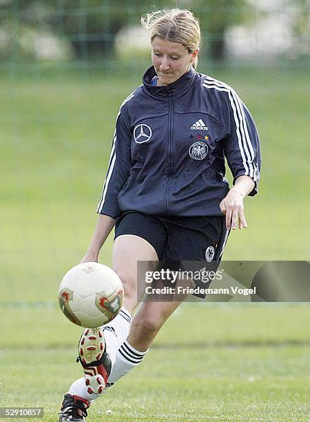 Nationalmannschaft Deutschland 2003, Leipzig; Training; Anja MITTAG