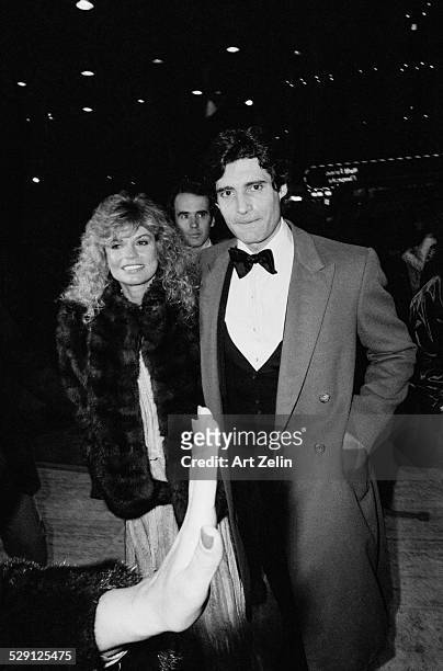 Dyan Cannon with Michael Nouri going to a formal event in New York, circa 1980.