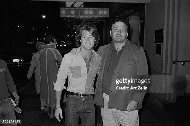 Andy Gibb outside Zenon disco; circa 1970; New York.
