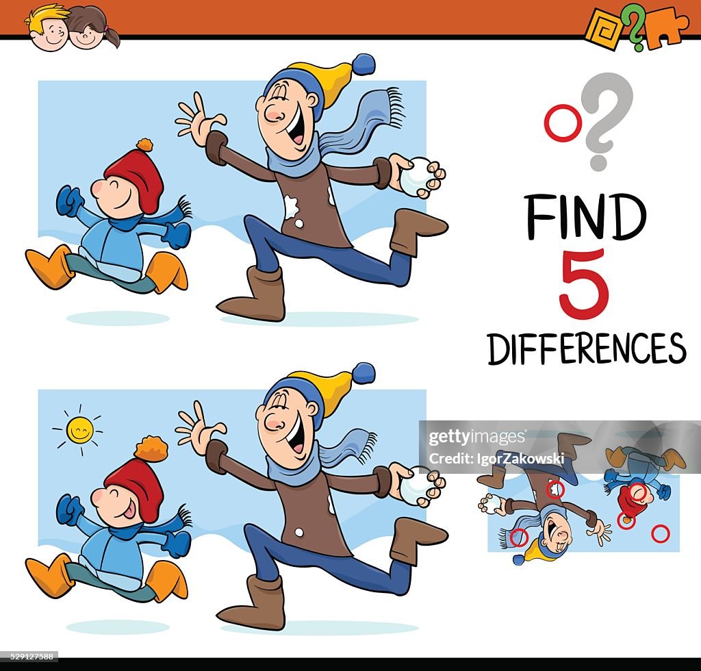 Differences Activity Task High-Res Vector Graphic - Getty Images