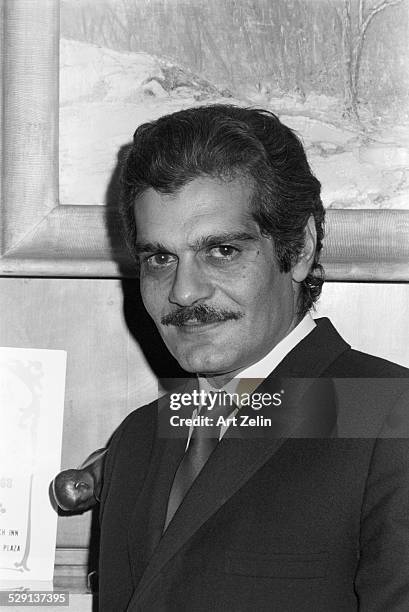 Omar Sharif, colse-up; circa 1970; New York.