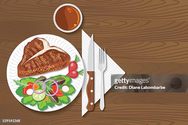 77 Steak Dinner Cartoon High Res Illustrations - Getty Images