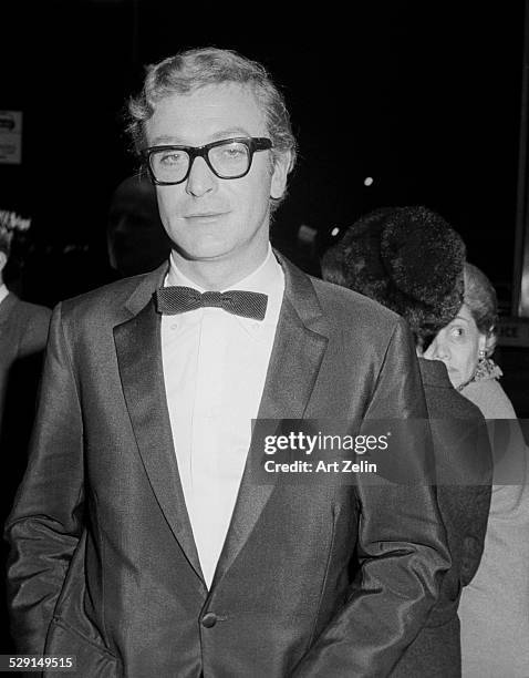 Michale Caine in a tux at a formal event; circa 1970; New York.