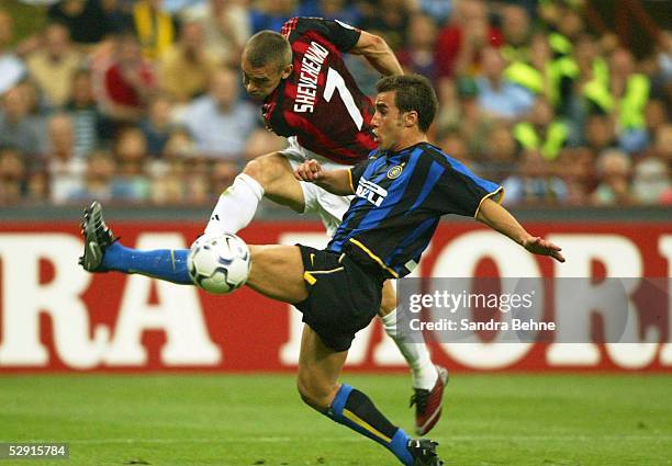 Champions League 02/03, Mailand; Inter Mailand - AC Mailand; Andrei SHEVTCHENKO/AC Mailand, Fabio CANNAVARO/Inter