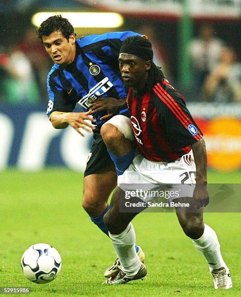 Champions League 02/03, Mailand; Inter Mailand - AC Mailand; Sergio CONCEICAO/Inter, Clarence SEEDORF /AC Mailand