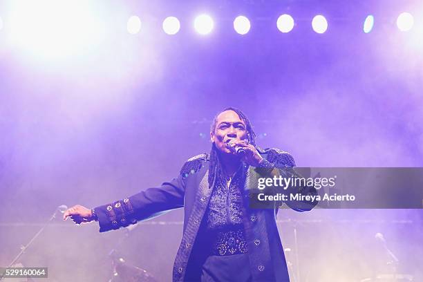 Singer of the Commodores, Walter Orange performs during Jazz All-Stars 2016 Grammy Park in Brooklyn at LeFrak Center at Lakeside on May 7, 2016 in...