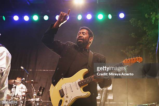 Singer of the Commodores, William King performs during Jazz All-Stars 2016 Grammy Park in Brooklyn at LeFrak Center at Lakeside on May 7, 2016 in...
