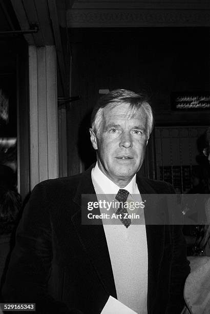 George Peppard close-up.; circa 1970; New York.