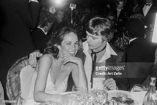 Catherine Bach and John Schneider at formal event; circa 1970; New York.