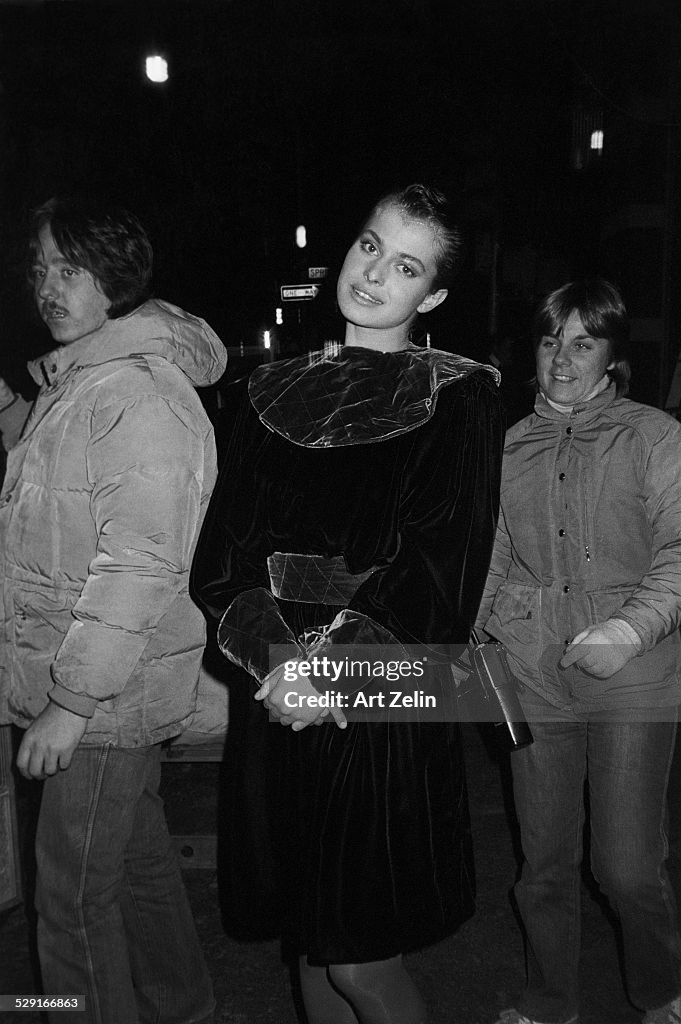Nastassja Kinski wearing a velvet outfit; circa 1970; New York. News ...
