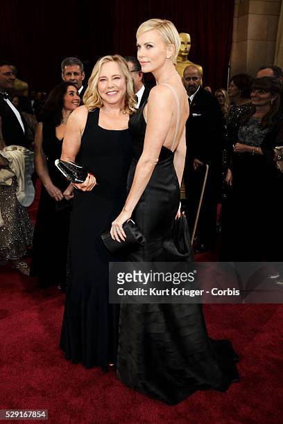 Charlize Theron, Gerda Jacoba Aletta Maritz 86th Academy Awards / Oscars Dolby Theater Hollywood, CA March 2, 2014 ��2014 Kurt Krieger