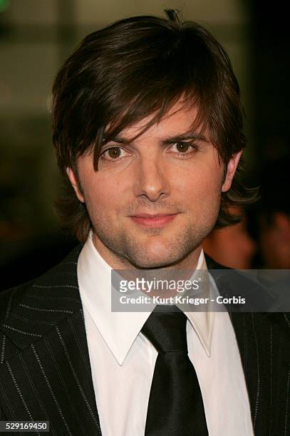 Adam Scott at the premiere of The Aviator, which he appears in.