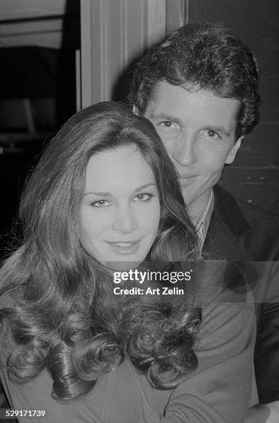 Lynda Carter with her husband Ron Samuels; circa 1970; New York.