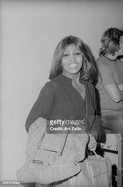 Tina Turner backstage at the Apollo; circa 1970; New York.