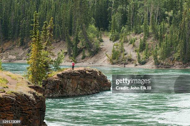 yukon river, miles canyon narrows - whitehorse bildbanksfoton och bilder