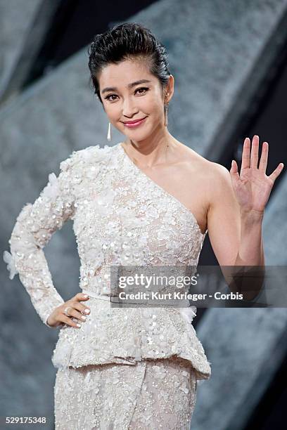 Li Bingbing Transformers: Age of Extinction premiere, Berlin, Germany June 29, 2014 ��Kurt Krieger