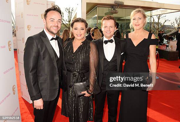 Anthony McPartlin, Lisa Armstrong, Declan Donnelly and Ali Astall attend the House Of Fraser British Academy Television Awards 2016 at the Royal...