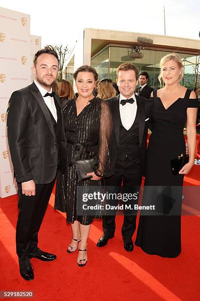Anthony McPartlin, Lisa Armstrong, Declan Donnelly and Ali Astall attend the House Of Fraser British Academy Television Awards 2016 at the Royal...
