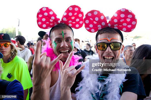 Deadmau5 fans dress up at the 2014 Festival D'ete De Quebec