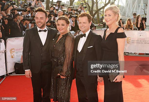 Anthony McPartlin, Lisa Armstrong, Declan Donnelly and Ali Astall attend the House Of Fraser British Academy Television Awards 2016 at the Royal...