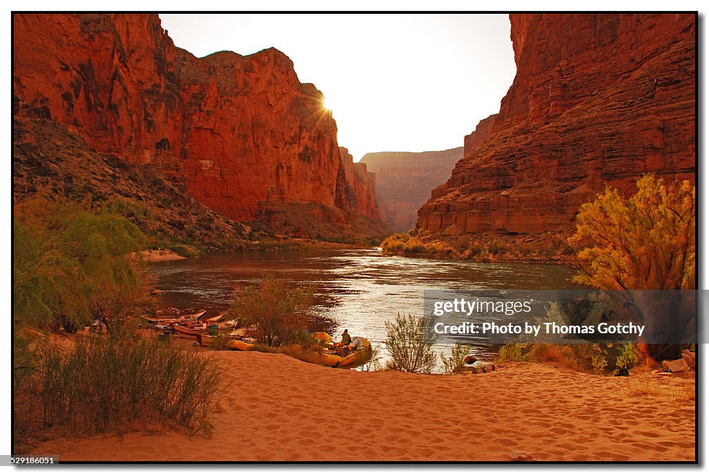 Sunset, Colorado River, Grand Canyon National Park