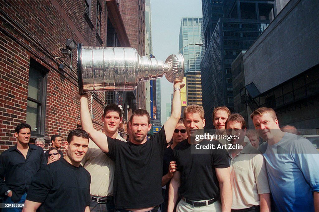 The Stanley Cup-NJ Devils, on Letterman