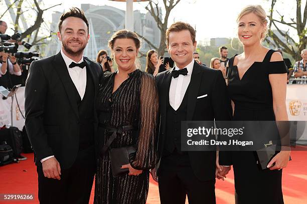 Anthony McPartlin, Lisa Armstrong, Declan Donnelly and Ali Astall attend the House Of Fraser British Academy Television Awards 2016 at the Royal...