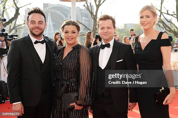 Anthony McPartlin, Lisa Armstrong, Declan Donnelly and Ali Astall attend the House Of Fraser British Academy Television Awards 2016 at the Royal...