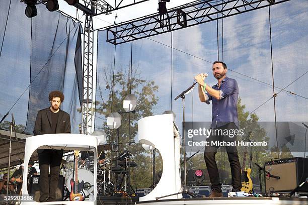 Danger Mouse aka Brian Burton performs with Broken Bells at the 2014 Bonnaroo Music Festival