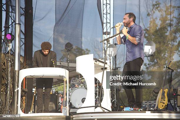Danger Mouse aka Brian Burton performs with Broken Bells at the 2014 Bonnaroo Music Festival