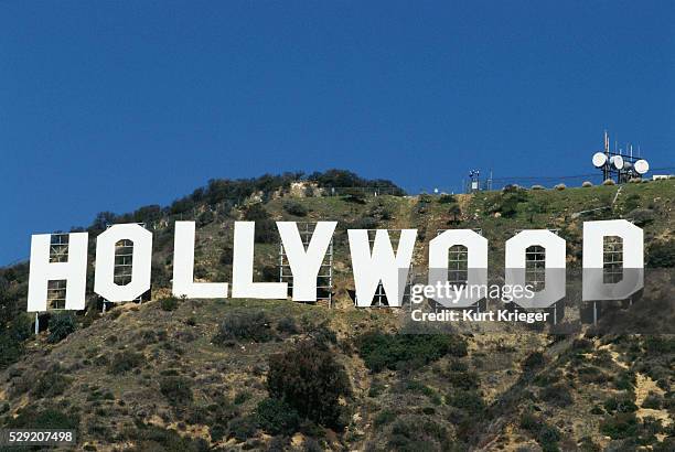 the hollywood sign - hollywood sign bildbanksfoton och bilder