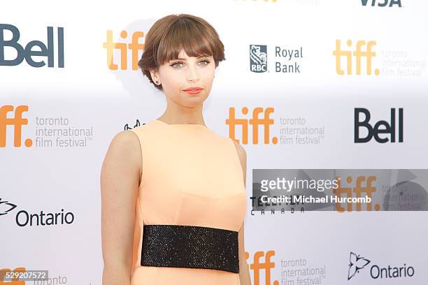 Actress Felicity Jones attends 'The Theory of Everything" premiere during the 2014 Toronto International Film Festival