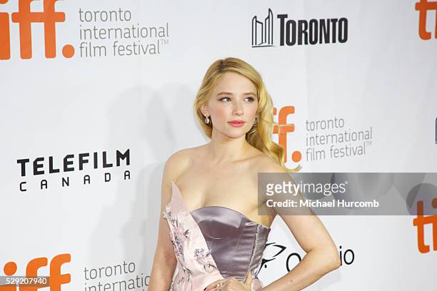Actress Haley Bennett attends 'The Equalizer' premiere during the 2014 Toronto International Film Festival