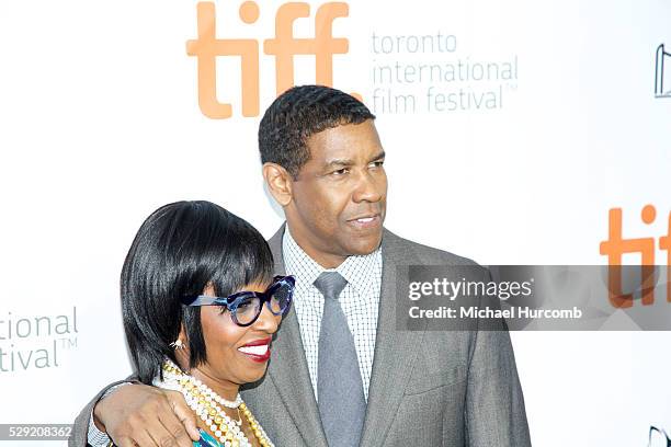 Pauletta Pearson Washington and Actor Denzel Washington attend 'The Equalizer' premiere during the 2014 Toronto International Film Festival