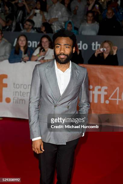Donald Glover at the "Martian" premiere during the 40th Toronto International Film Festival