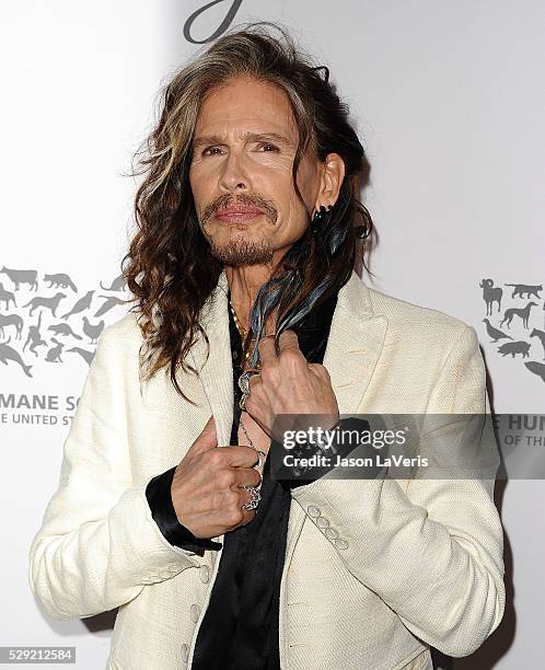 Steven Tyler attends The Humane Society of The United States' To The Rescue gala at Paramount Studios on May 07, 2016 in Hollywood, California.