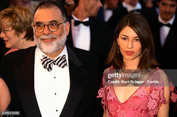 Francis Ford Coppola and Daughter Sofia Coppola at Cannes Film Festival 2001