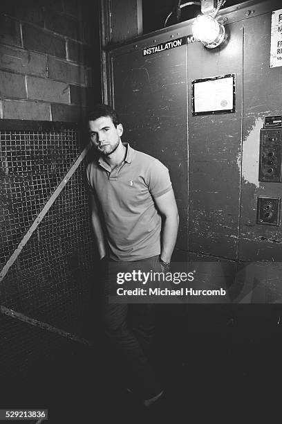 Actor Alex Russell poses for a portrait while promoting the film "Cut Snake" at the 2014 Toronto International Film Festival