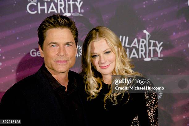 Rob Lowe and Sheryl Berkoff attend the 3rd Annual Hilarity for Charity Variety Show to benefit the Alzheimer's Association, presented by Genworth at...