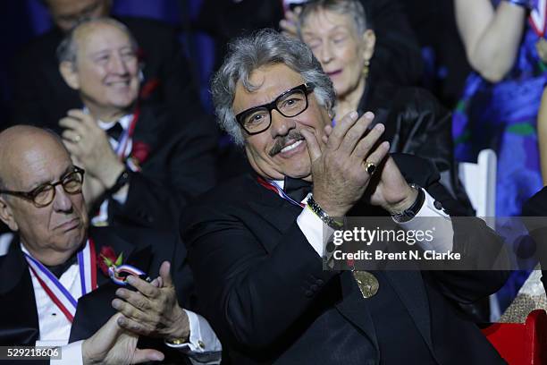 Recording artist/medal of honor recipient Tony Orlando attends the 2016 Ellis Island Medals of Honor ceremony held at Great Hall on Ellis Island on...