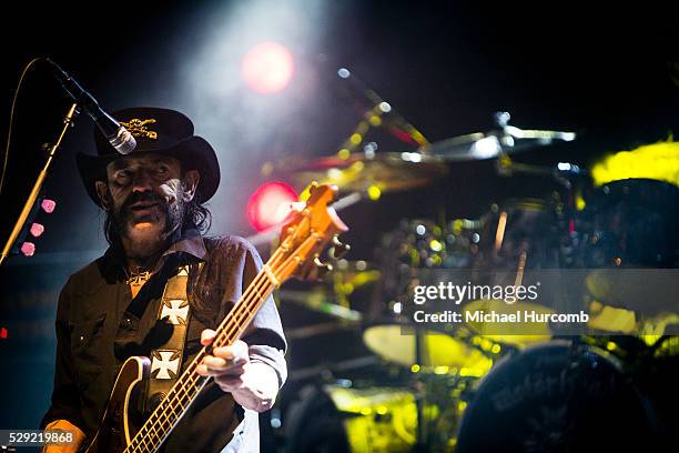 Lemmy Kilmister performs with Motorhead at Riot Fest in Toronto, Ontario
