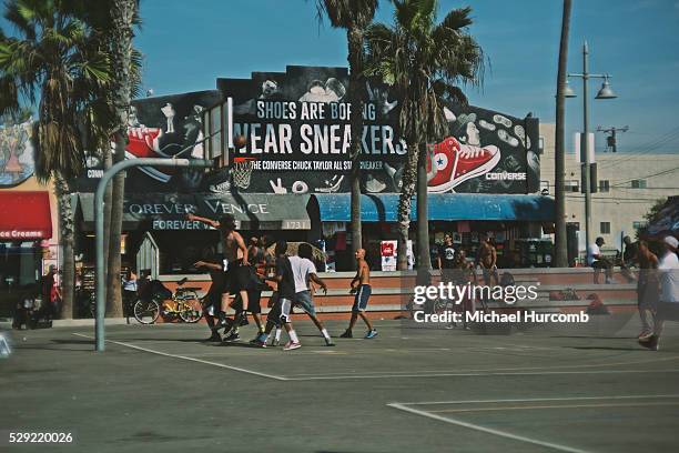 Venice Beach Basketball Courts Photos and Premium High Res Pictures Venice Beach Basketball Courts Photos and Premium High Res Pictures