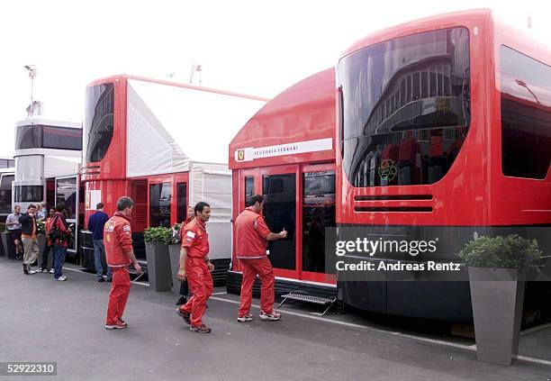 Nuerburgring; Das neue FERRARI MOTORHOME aus ueberwiegend Recycling-Material