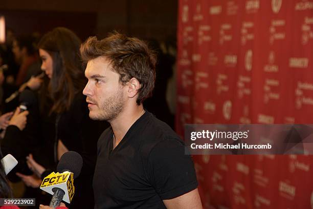 Actor Emile Hirsch attends the "Ten Thousand Saints" premiere at the 2015 Sundance Film Festival